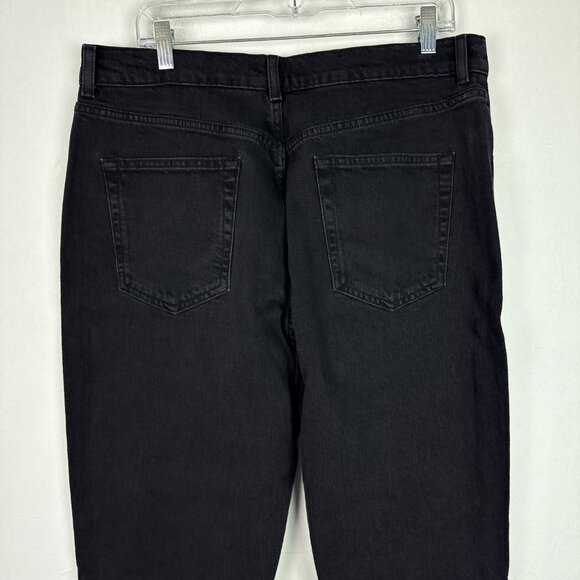 NWOT ASOS Design High Rise '70's Stretch Flare Jeans in Black Plus Size 36 NEW - Picture 6 of 8